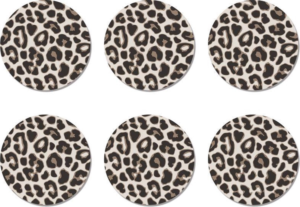 Label2X Onderzetters leopard