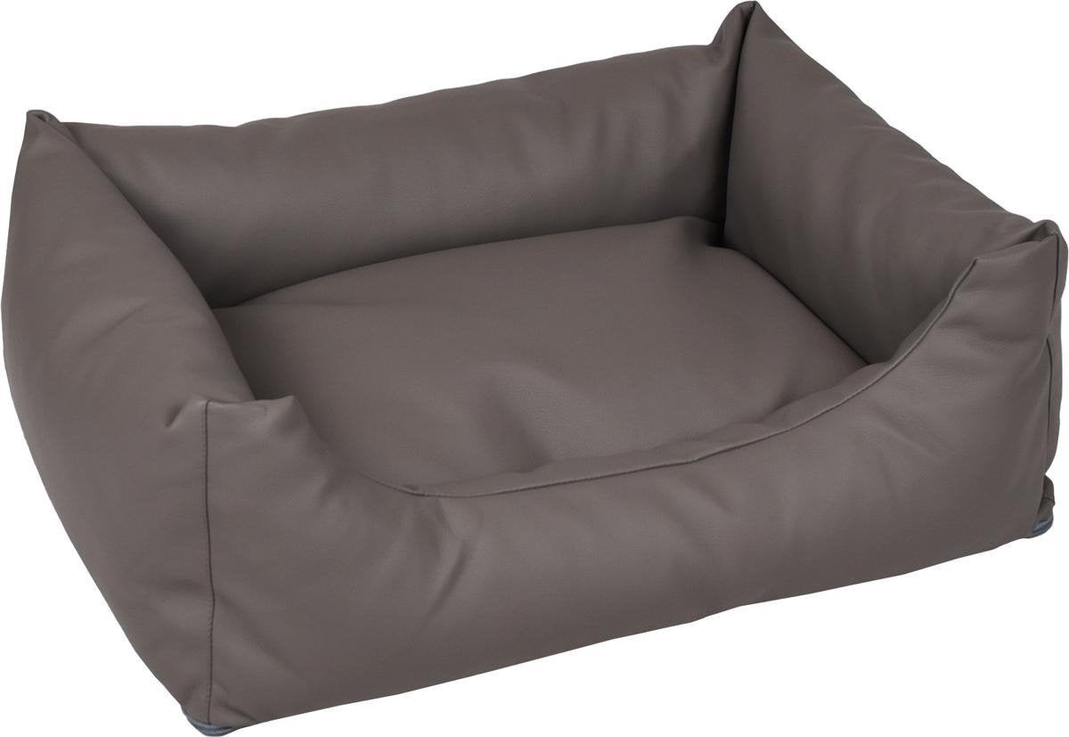 Mand waldo rechthoekig rits taupe 65x45x20 cm Flamingo