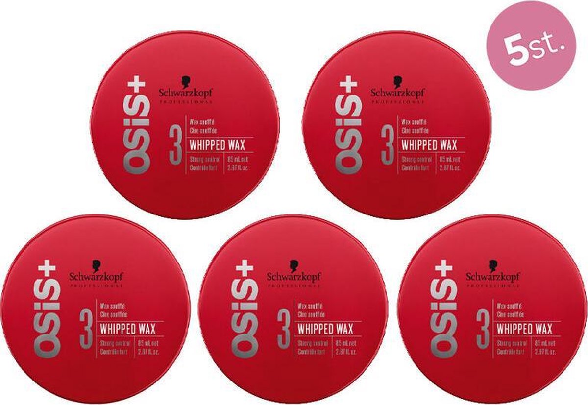 5X Schwarzkopf Osis Whipped Wax 85ml