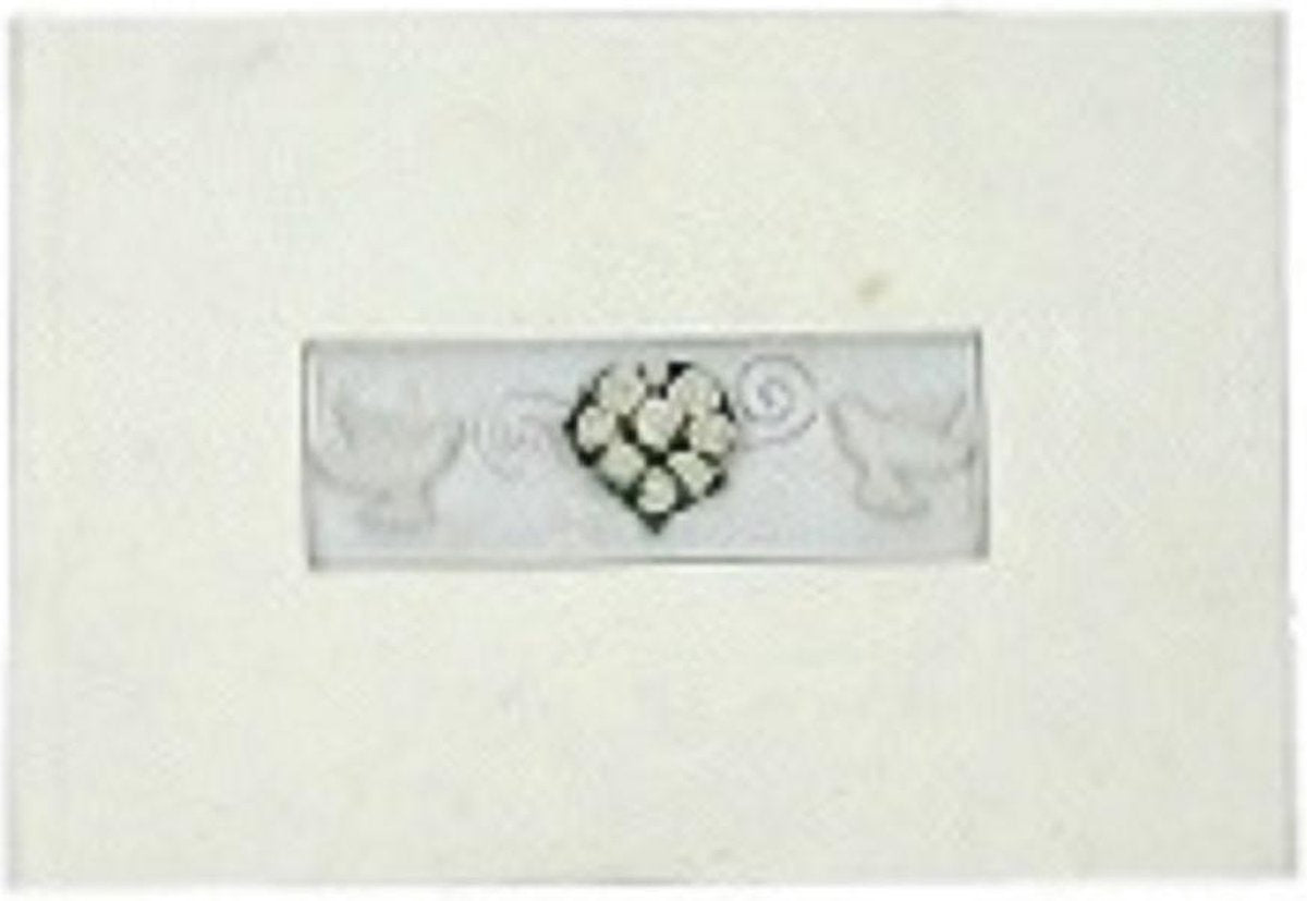 Gastenboek hart Duifjes 36vel 24x16