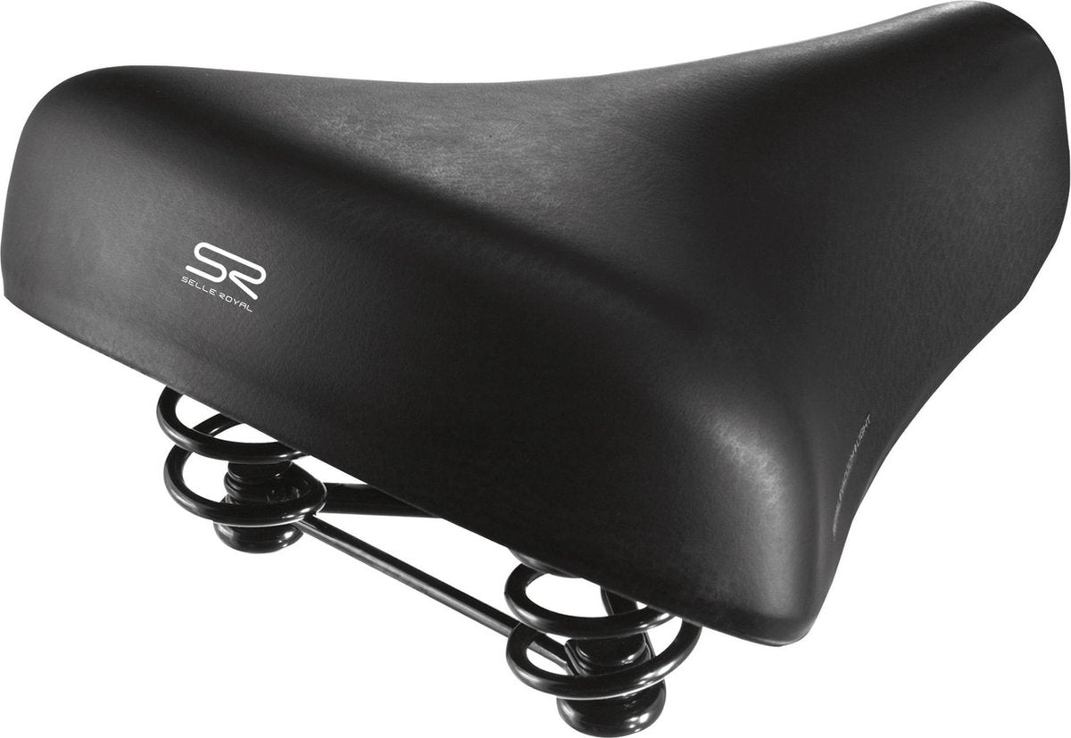 Selle Fietszadel Holland A02010 Unisex Met Strop - Zwart