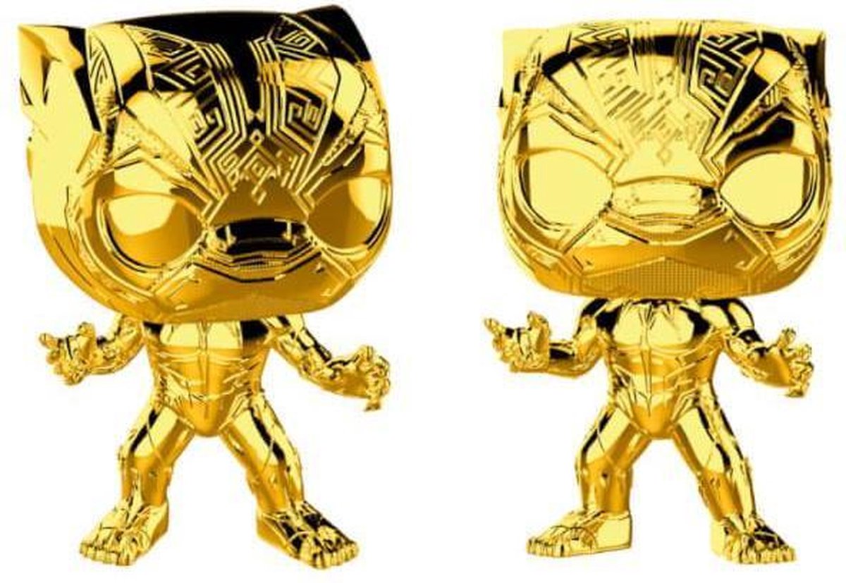 Black Panther (Chrome) #383 - Marvel - 10 year Anniversary - Funko POP!