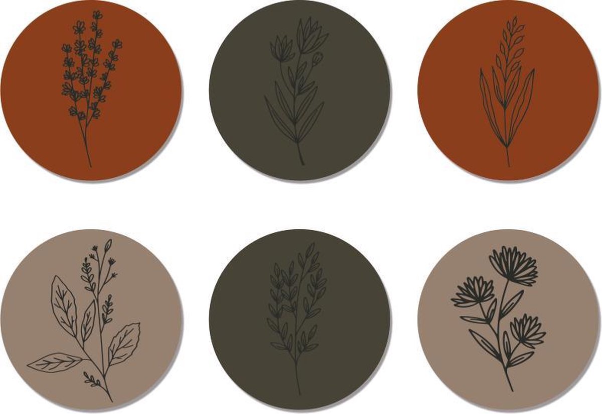Label2X Onderzetters wildflower