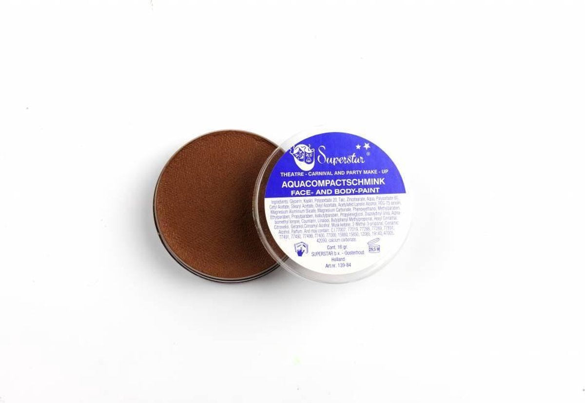 Aqua facepaint 16gr oker bruin