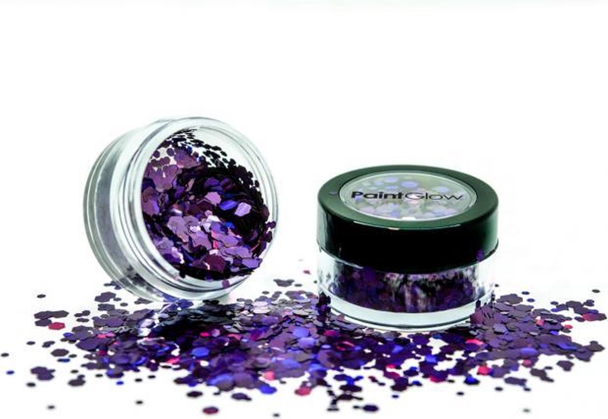 Glitter Me Up Holographic Chunky Glitters : Purple Fury