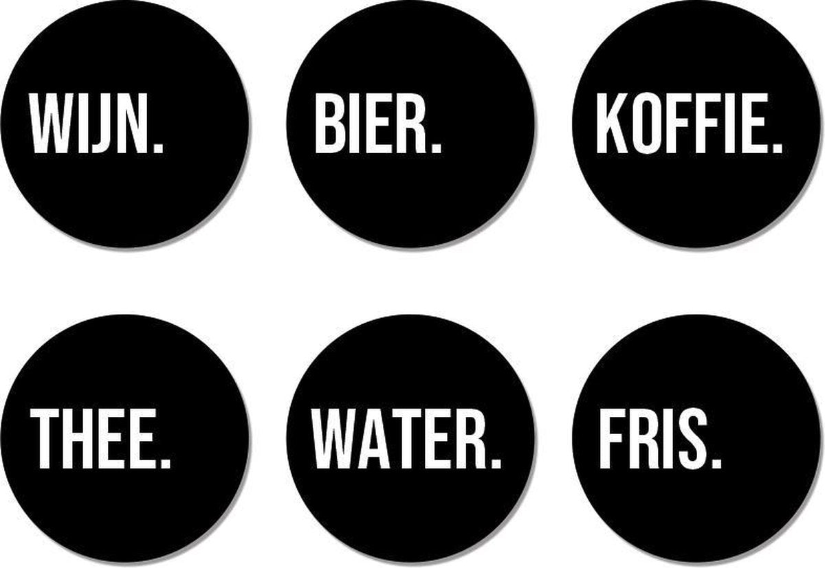 Label2X Onderzetters black