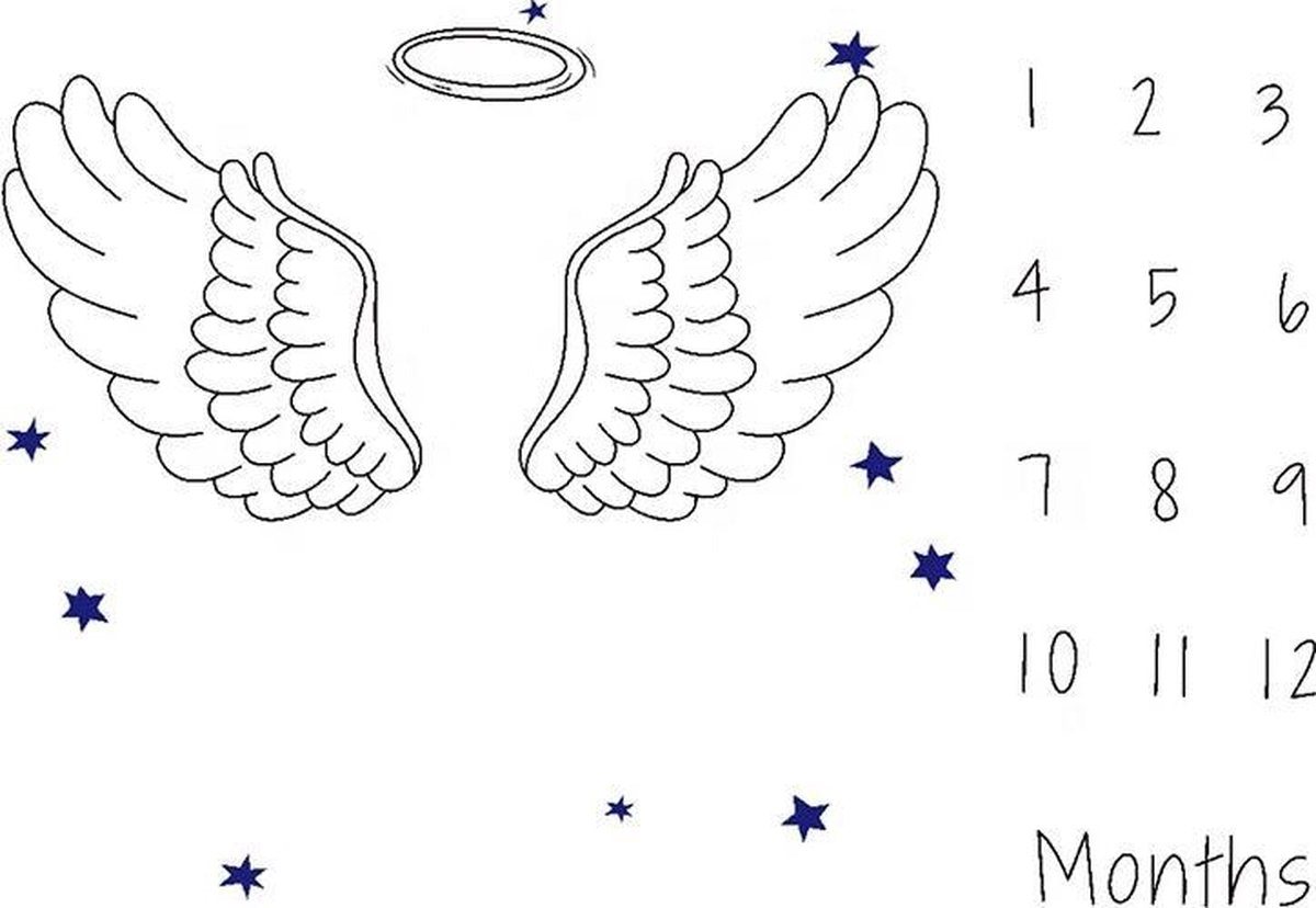 Mijlpaaldeken | Milestone Blanket| Incl. 2 Frames | Kraamcadeau Jongen | Kraamcadeau Meisje | 100x100cm |