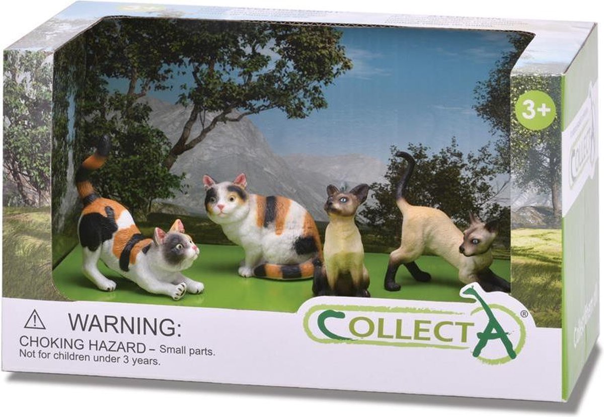 Collecta Katten: Speelset In Giftverpakking  4-delig