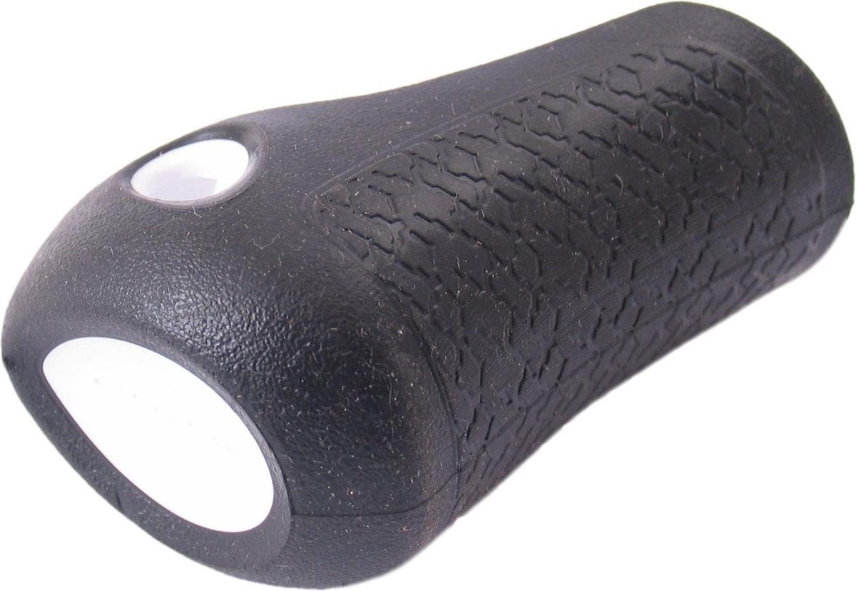 Handvat links Gazelle Basis 88 mm - zwart met witte bies