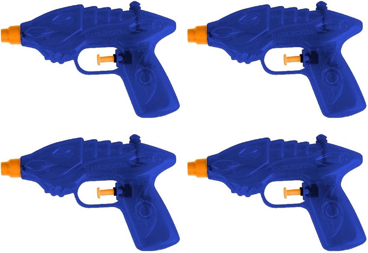 5x Waterpistool/waterpistolen blauw 16