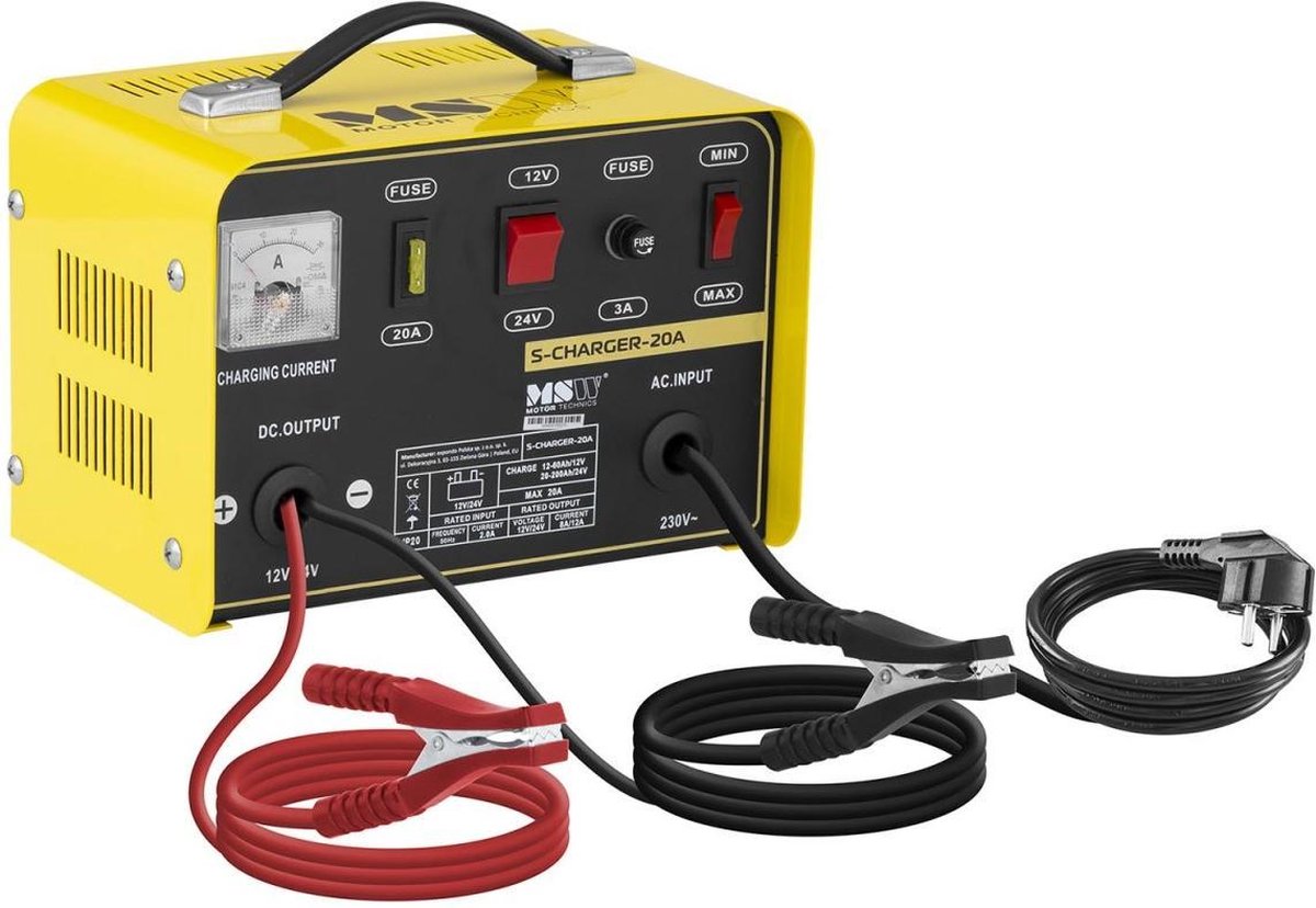 MSW Acculader auto - 12/24 V - 8/12 A