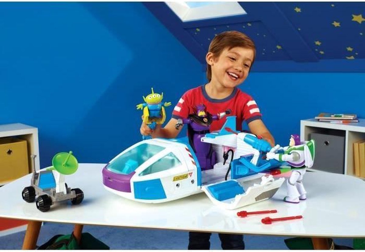 SPEELGOED VERHAAL 4 - Buzz Lightyear en haar ruimteschip - Gelede beeldjes - Leeftijd 3+
