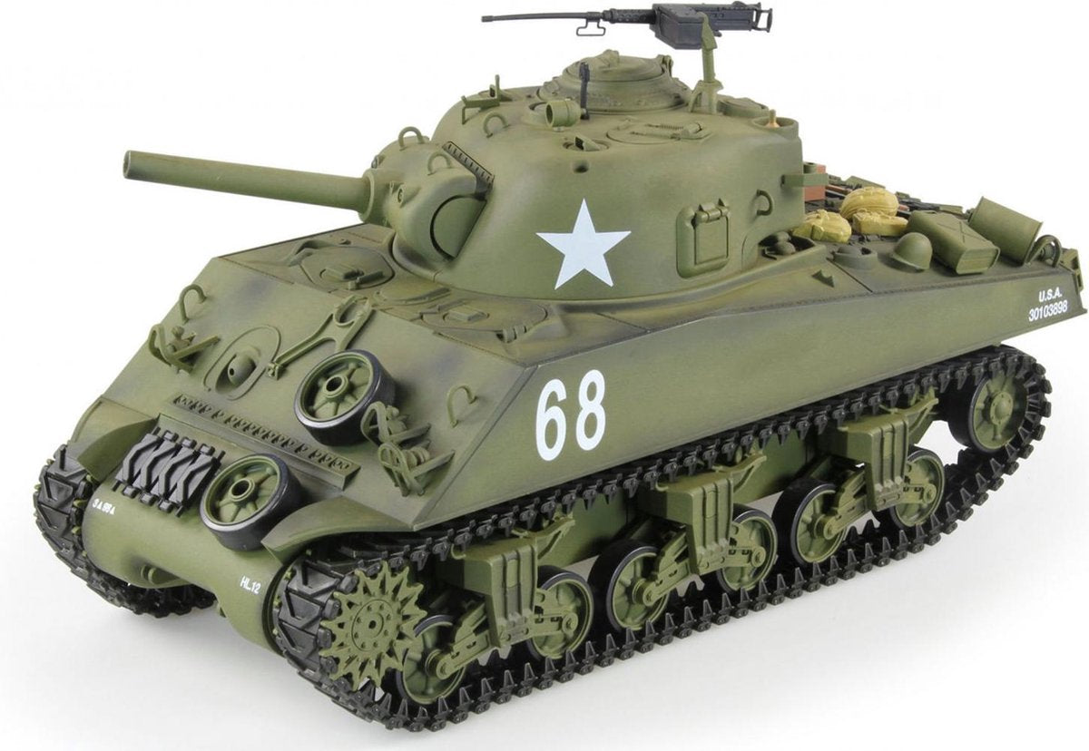 RC tank RC tank  1116038981 Heng Long 1/16 RC M4A3 Sherman green BB+IR