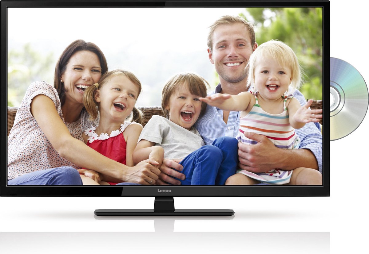 Lenco DVL-2862 - HD LED TV - 28 inch - DVB/T/T2/S2/C - ingebouwde DVD speler - Zwart