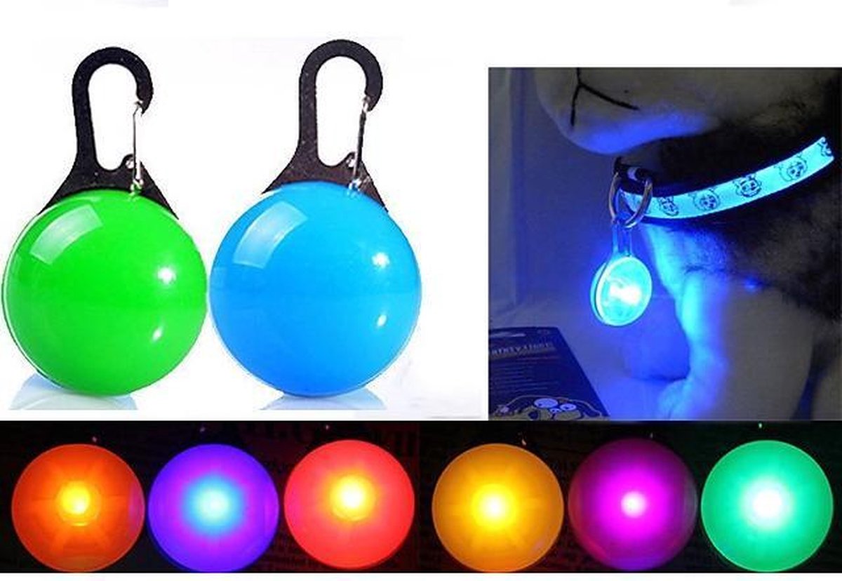 Bellobox - Hondenverlichting - Led verlichting halsband - hondenlampje - Oranje