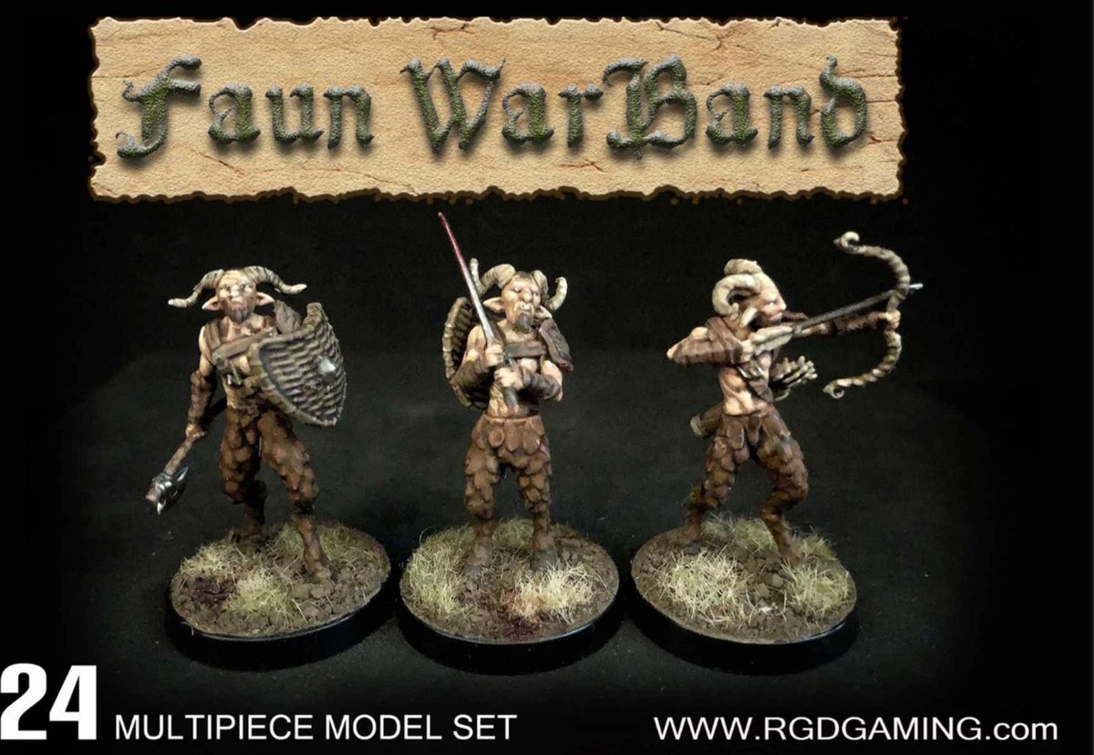 Wargames Atlantic Faun Warband - 24 Fauns - 2 Centaurs - Hard Plastic kit