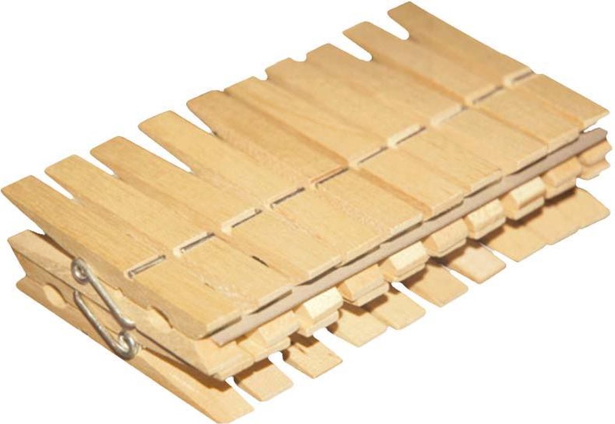 Houten wasknijpers - 20 st.
