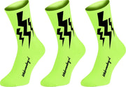 Winaar Lightning Fietsokken Fluo Geel Maat S (39-41) - 3 Paar