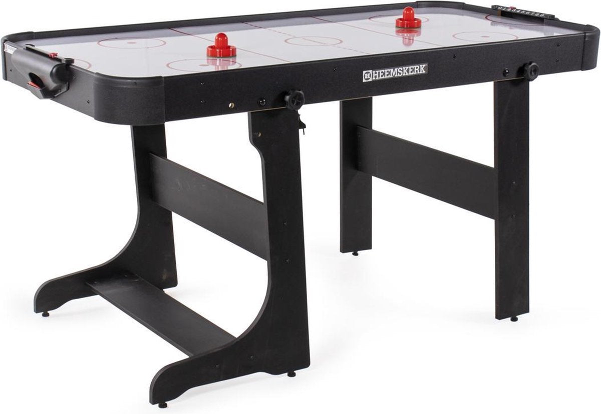 Heemskerk Slimplay Inklapbare Airhockeytafel – inclusief pushers en pucks