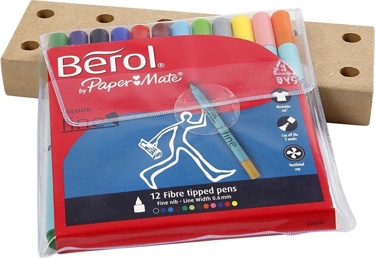 Berol Stiften Colourfine 12 Stuks Multicolor