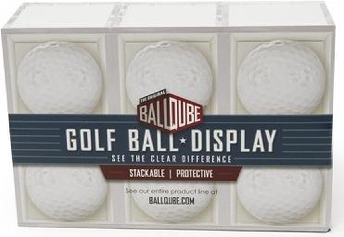 Ballqube - Golf - Golfballen - Houder Voor Golfballen - 6 Pack Golf Ball - Display - One Size