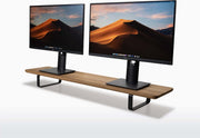 Oakywood Dual Monitor Standaard – Beeldschermverhoger – Eikenhout