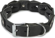 Beeztees Connex - Hondenhalsband - Leer - Zwart - 50cm x 30mm