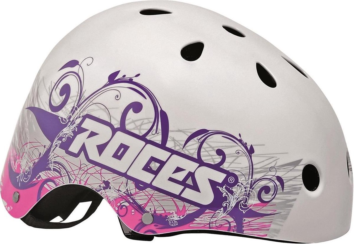 ROCES Helm Dames TATTOO AGGRESSIVE - Wit/Violet 54-56cm (M)