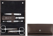 Zwilling Classic Inox manicureset - 5-delig - Bruin leder