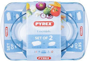 Set met ovenschalen Pyrex Essentials Borosilicaatglas (30 x 21 cm + 40 x 27 cm) (2 pcs)
