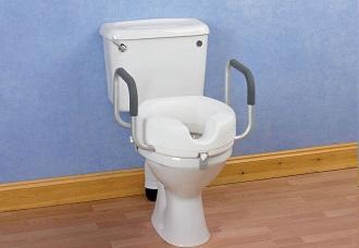 Toiletverhoger met armsteunen 10 cm