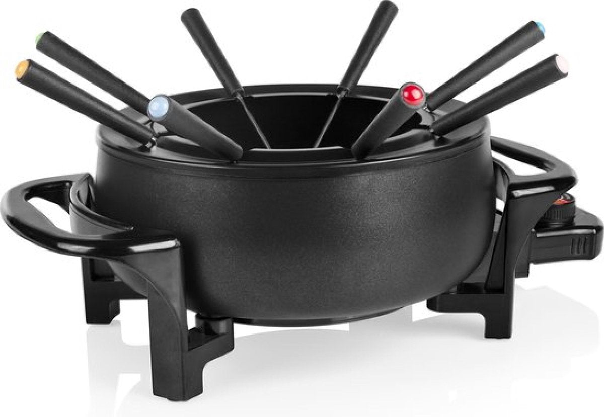 Tristar FO-1107 - Elektrische Fonduepan - Kaasfondue pan - Chocoladefondue pan - pa8 Fonduevorkjes