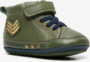 Groot leren babyschoenen - Groen - Maat 19