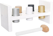 Hamerbank - Goud / zilver / wit