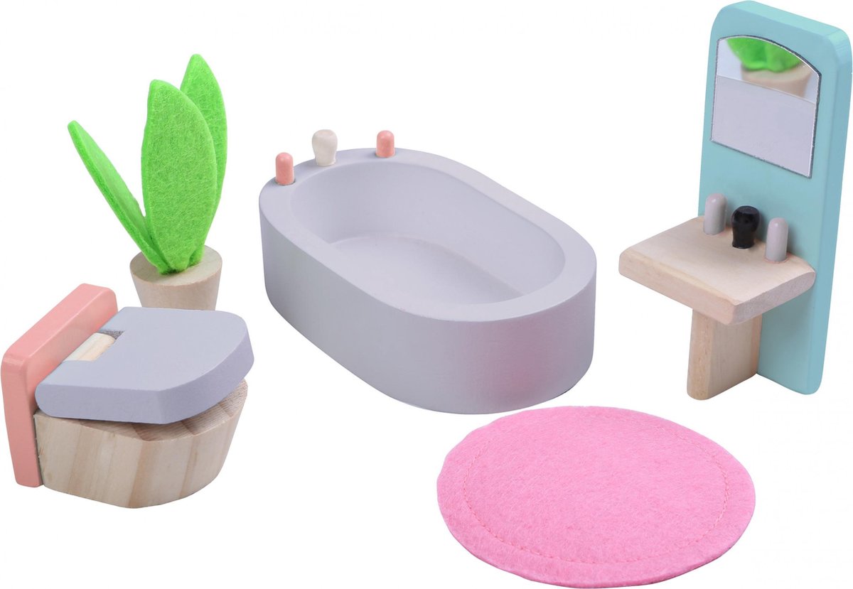 Gerardo's Toys Badkamer Hout 5-delig