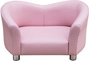 PawHut Hondenbank kunstleer roze 67 x 41 x 39cm