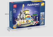 Mould King 16002 Novatown - Guitar Shop With LED Light - 2168 onderdelen - Lego Compatibel - Bouwdoos