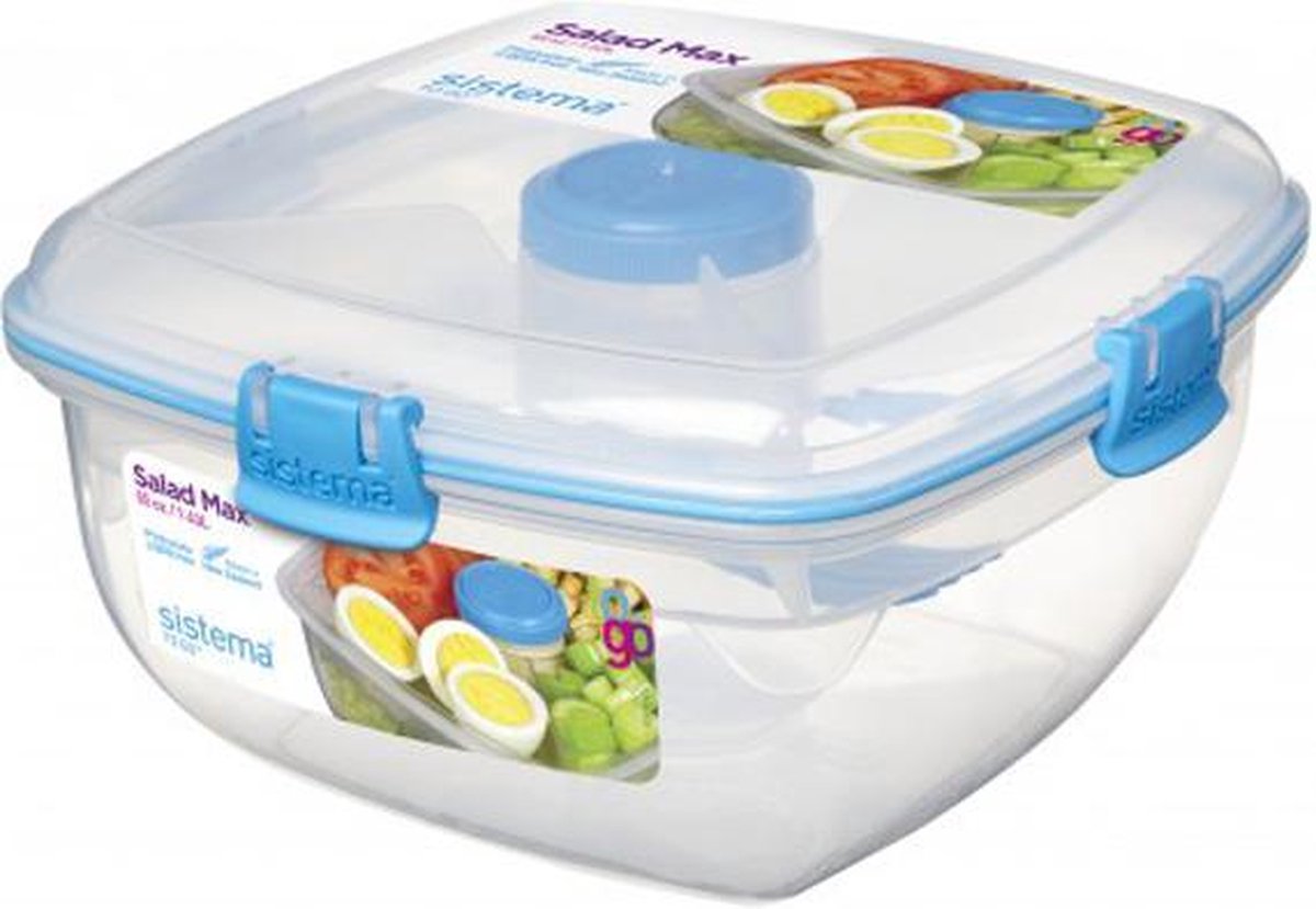 Sistema To Go Salad Max - Saladebox met verdeelschaal