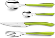 Amefa Eclat - Groen - Bestekset - RVS - (Set van 24) en Yourkitchen E-kookboek