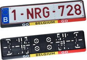 Nummerplaathouder GO BELGIUM GO ABS voor nummerplaat 520x110mm BELGIË‎‎‎‎‎‎‎‎