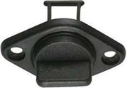 Aftapplug met stopcontact / stop zwart (GS30314)
