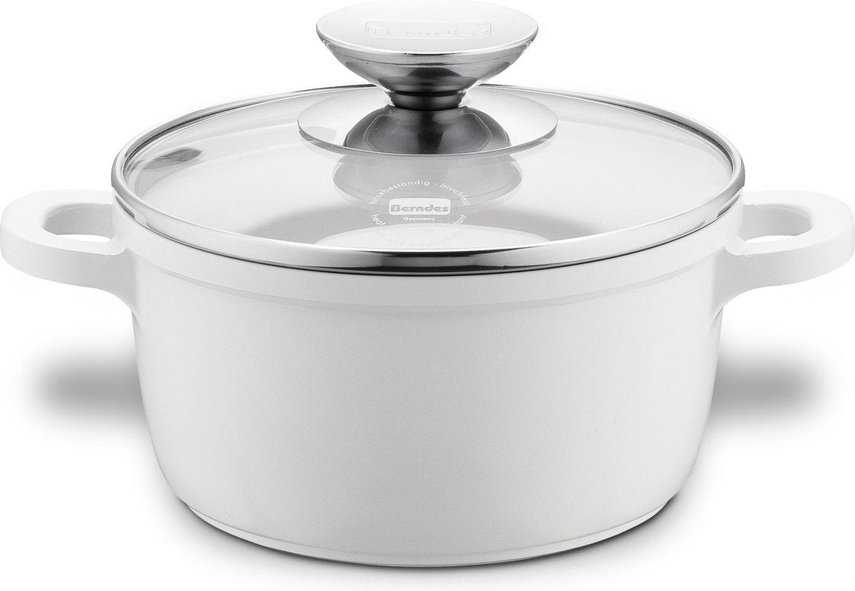 Berndes Vario Click Induction White kookpan met deksel - Keramiek - Ø 16 cm - Wit