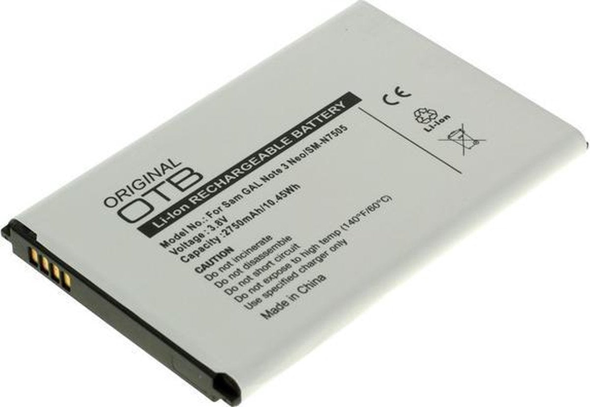 Batterij voor Samsung Galaxy Note 3 Neo 2750mAh ON595