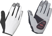 GripGrab Shark Padded Full Finger Handschoenen - Wit - Unisex - Maat M