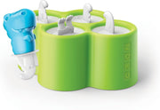Zoku - IJsjesmaker - IJslollie maker - IJsvormpjes - Maak Je Eigen IJsjes - Dino Pops - Set van 4 stuks