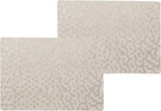 10x stuks stevige luxe Tafel placemats Stones taupe 30 x 43 cm - Met anti slip laag en Pu coating toplaag
