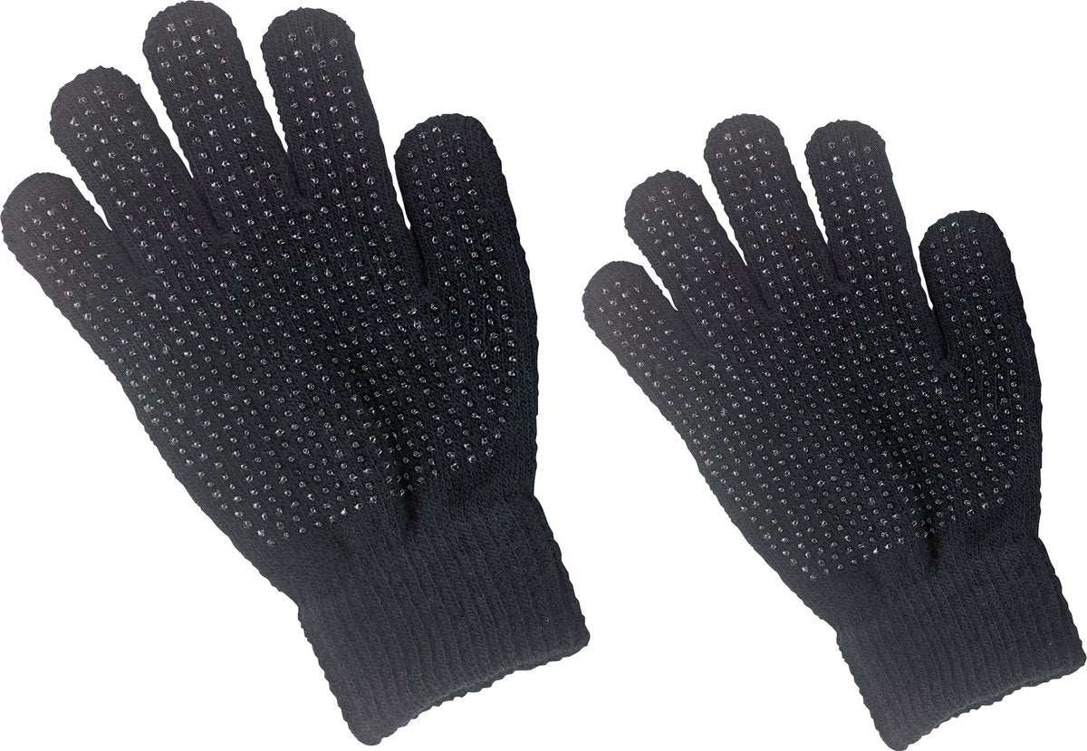Hofman Rijhandschoen Magic Grippy zwart kids