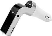DrPhone FM9 - Bluetooth FM Transmitter - USB Poort – Bluetooth Carkit – Handsfree – Zilver
