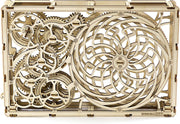 Wooden City modelbouwpakket Kinetische Foto gezichtsbedrog hout - 224mm hoog x 340mm breed x 62mm diep - naturel kleur
