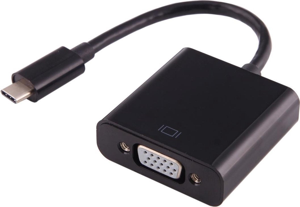 Mobigear USB-C naar VGA Adapter Zwart 10CM